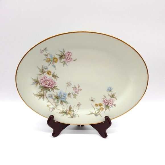 Noritake Troubadour Serving Dish Platter 12" x 8.5" Floral Replacement Dinner - Picture 1 of 8